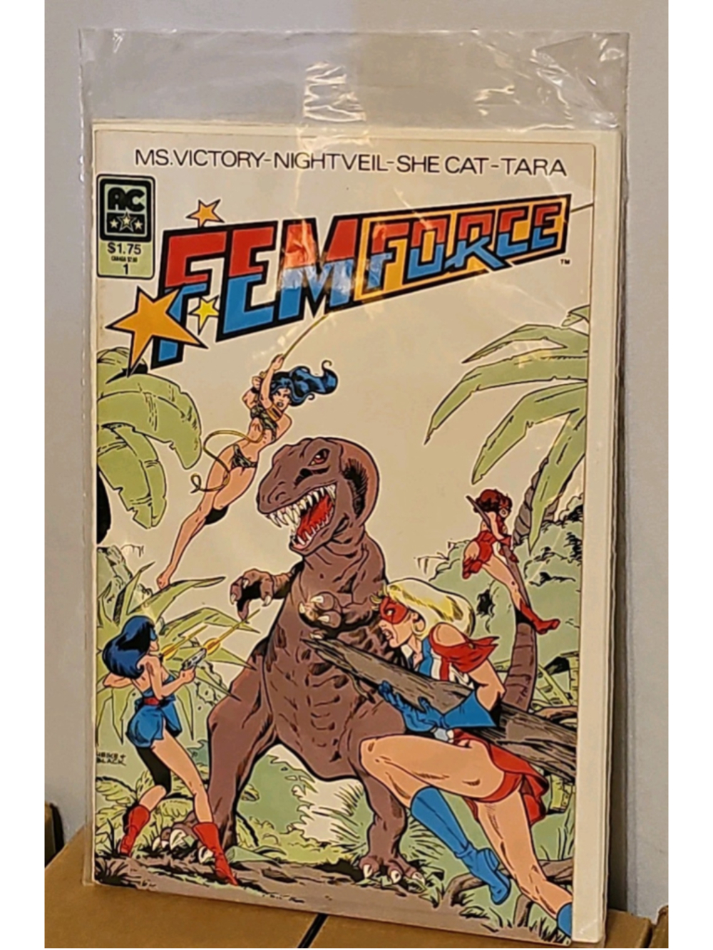 FemForce #1 AC Comics Americomics 1985 Nightveil Ms Victory She Cat Tara